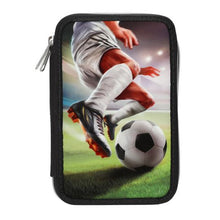 Load image into Gallery viewer, Action World Double Filled Pencil Case - Football (soccer)