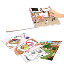 Load image into Gallery viewer, Top Model Create Your Kitty Colouring Book w Stickers