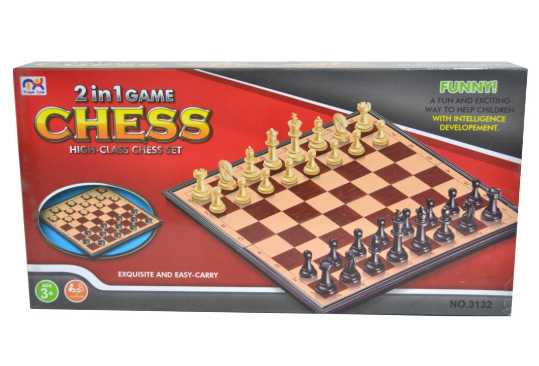 Chess Set (2 in 1 - Chess/Checkers)