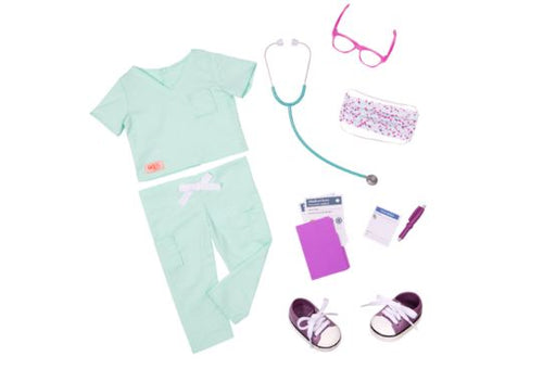 OG Deluxe Doctor In Scrubs Outfit - Sweet Surgeon