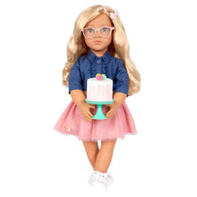 Load image into Gallery viewer, OG Deluxe Doll with Book Emily 18 Inch Blonde