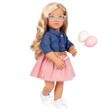 Load image into Gallery viewer, OG Deluxe Doll with Book Emily 18 Inch Blonde