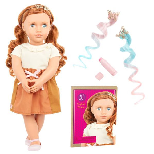 OG Doll Hairplay Butterfly Theme Nova 18 Inch Red Hair