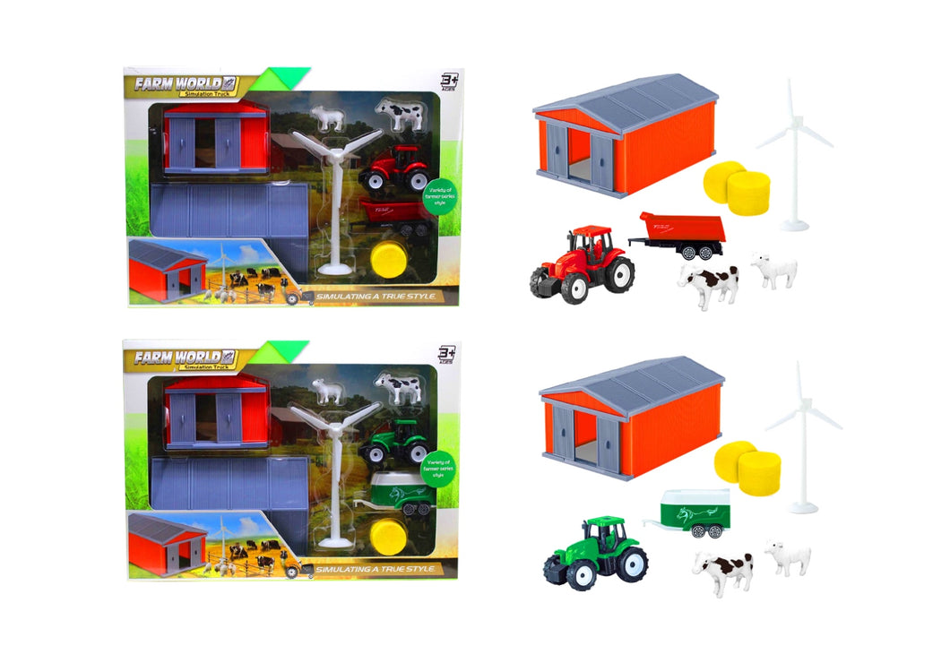 Farm World Playset with Barn Assorted (Boxed)