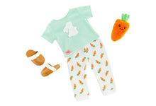 Load image into Gallery viewer, OG Regular Bunny Pajama Carrot Plush Outfit - Bedtime Bunny
