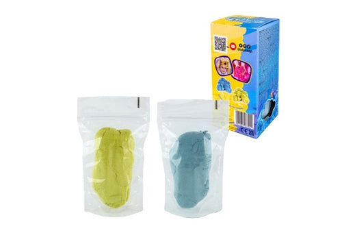 Tuban Set Fluffy Sand Blue & Yellow 2X70g