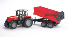Load image into Gallery viewer, Massey Ferguson 7480 with Trailer Bruder