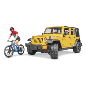 Jeep Wrangler Rubicon Unlimited with Mountain Bike Bruder