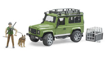 Load image into Gallery viewer, Land Rover Defender with Forest Ranger Bruder