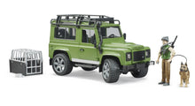 Load image into Gallery viewer, Land Rover Defender with Forest Ranger Bruder