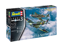 Load image into Gallery viewer, Combat Set BF109G-10 &amp; Spitfir (scale 1 : 72)(Boxed)(Revell)