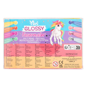 Ylvi Glossy Felt Pen Set 8pc