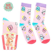 Load image into Gallery viewer, Top Model Socks Cutie Star (Size 31-35)