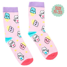 Load image into Gallery viewer, Top Model Socks Cutie Star (Size 31-35)