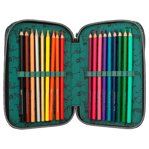 Dino World Triple Filled Pencil Case 3D Effect (T-Rex Head)