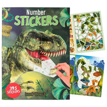 Load image into Gallery viewer, Dino World Number Stickers 395pc