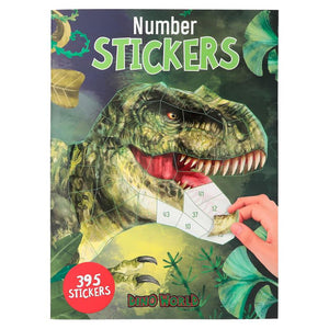 Dino World Number Stickers 395pc