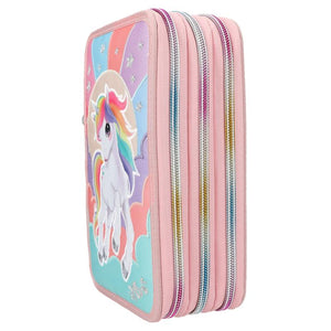 Ylvi Triple Filled Pencil Case Rainbow