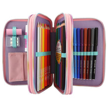 Load image into Gallery viewer, Ylvi Triple Filled Pencil Case Rainbow