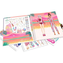 Load image into Gallery viewer, Top Model Dress Me Up Sticker Book Holiday