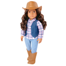 Load image into Gallery viewer, OG Classic Doll Carolyn 18 Inch Dark Brown Hair