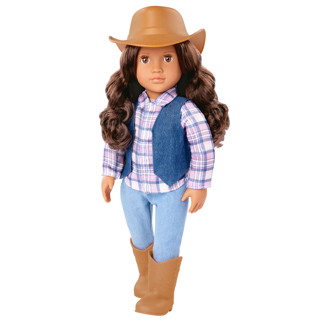 OG Classic Doll Carolyn 18 Inch Dark Brown Hair
