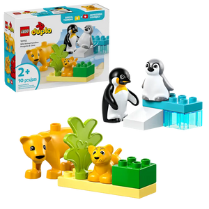 10442 Wild Animal Families : Penguins & Lions Duplo