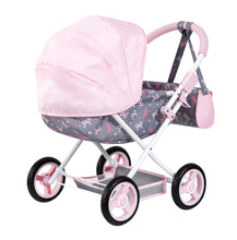 Load image into Gallery viewer, Cosy Dolls Pram (Pink/Dark Grey) (Bayer)
