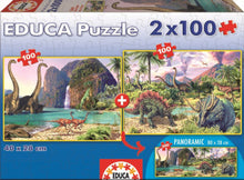 Load image into Gallery viewer, Puzzle 2 x 100pc Dino World (Educa)
