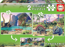 Load image into Gallery viewer, Puzzle 2 x 100pc Dino World (Educa)