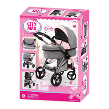 Load image into Gallery viewer, Doll's Pram (Pink &amp; Grey with Butterfly) (City Max)