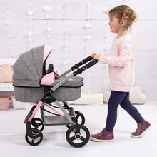 Load image into Gallery viewer, Doll's Pram (Pink &amp; Grey with Butterfly) (City Max)
