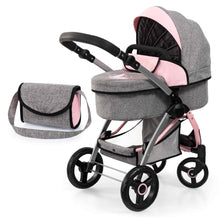 Load image into Gallery viewer, Doll's Pram (Pink &amp; Grey with Butterfly) (City Max)