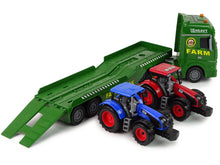 Load image into Gallery viewer, Transporter Truck with 2 x Tractors (54cm) (Toystar)