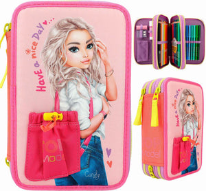 Top Model Triple Filled Pencil Case - Have A Nice Day