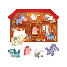 Load image into Gallery viewer, Montessori My First Puzzle The Farm (HEADU) (boxed)