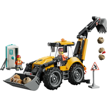 Load image into Gallery viewer, 60480 Yellow Backhoe Loader City