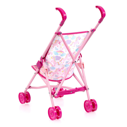 Buggy Doll's Pram Set (Pink Unicorns) (Bayer)