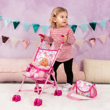 Load image into Gallery viewer, Buggy Doll&#39;s Pram Set (Pink Unicorns) (Bayer)