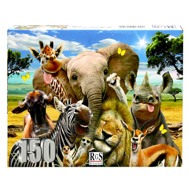 Puzzle 150pc Selfie Wild Life (African Selfie)