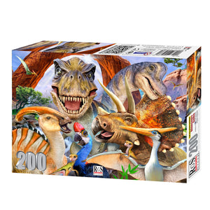 Puzzle 48pc Dino Family (Dino Selfie)