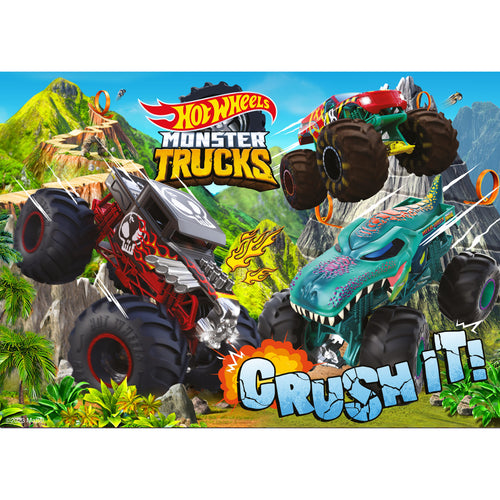 Puzzle 50pc Hot Wheels Crush It (Hot Wheels Monster Trucks)