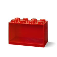 Load image into Gallery viewer, LEGO Brick Shelf 8 Knob Red