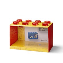 Load image into Gallery viewer, LEGO Brick Shelf 8 Knob Red
