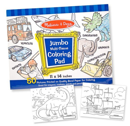 Jumbo Colouring Pad - Blue