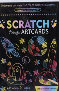 Scratch Art - Space (Colorful Artcards)