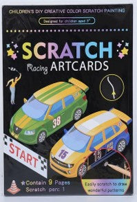 Scratch Art - Cars (Racing Artcards)