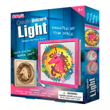 Load image into Gallery viewer, Sew Star Create Your Own Unicorn Light in Wooden Frame