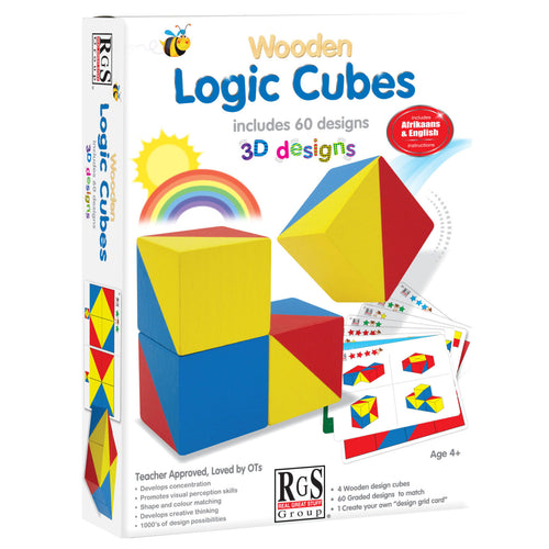 Design Cubes Wooden 4pc (60 x designs)(Logic Cubes)