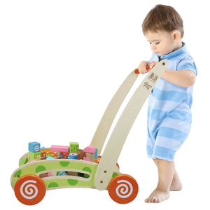 My First Baby Walker with Blocks (Wooden)